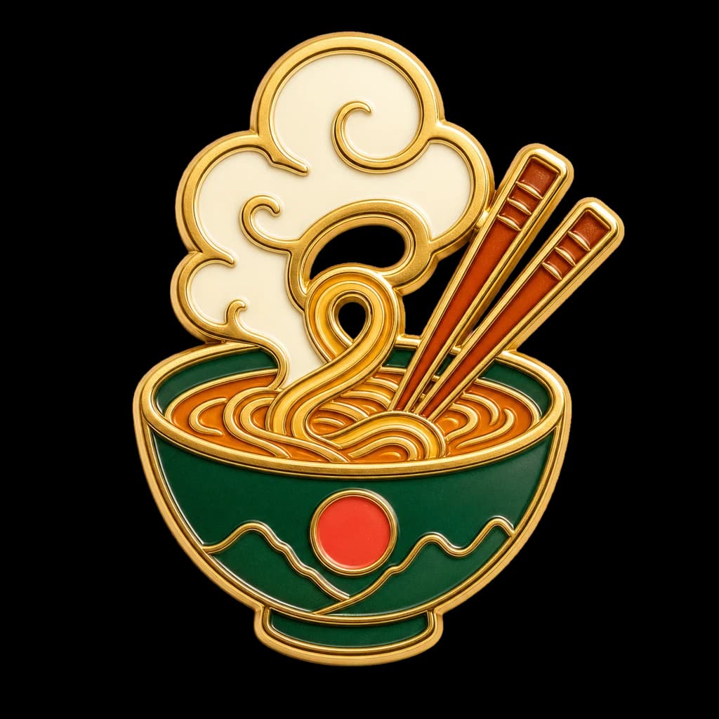 The The Noodle Route pin